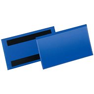 DURABLE magnetic pocket for labels 100 x 38 mm, dark blue - pack of 50 pcs - Magnetic Pocket