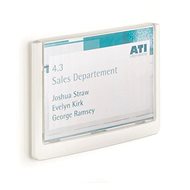 DURABLE INFO SIGN information label, white - Small Frame