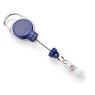 DURABLE Extra strong Namensschildhalter, dunkelblau - Einziehbarer Schlüsselanhänger