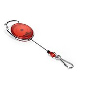 DURABLE Style Name badge holder, red, extendable - Retractable Key Chain