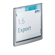 DURABLE CLICK SIGN Information board grey, 149 x 148.5 mm - Wall-Mounted Bracket