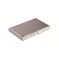 DURABLE DUO metal case, matt silver, for 20 business cards - Business Card Holder