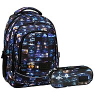 Derform BackUP Cosmic Cat 2-in-1 School Set – Backpack and Pencil Case - School Set