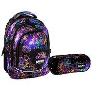 Derform BackUP Spring Flowers School Set 2-in-1 – Backpack and Filled Pencil Case - School Set