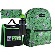 Derform Minecraft School Set - Backpack, Bag, Bottle and Pencil Case - School Set