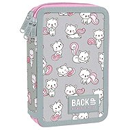 DERFORM Three-Compartment Pencil Case with Accessories BackUP - Cats - Pencil Case