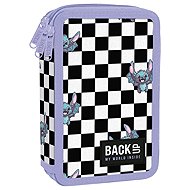 DERFORM BackUP 3-Compartment Filled Pencil Case – Bats and Chequerboard - Pencil Case