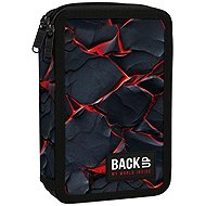 DERFORM Double-Compartment Pencil Case with Accessories BackUP - Lava and Fire Blaze - Pencil Case