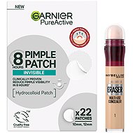 GARNIER Pimple Patch 22 ks + MAYBELLINE NEW YORK Instant Anti-Age Eraser Light 6,8 ml - Cosmetic Gift Set