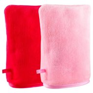 GloryStyles Exfoliating gloves 2 pcs - light pink/dark pink - Makeup Remover Pads