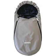 Pinkie Fusak Softshell Grey/Black-weaker - Stroller Footmuff