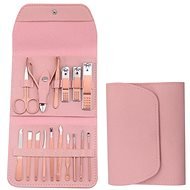Surtep Manikúrní sada dámská professional Travel 16 ks, růžová - Manicure Set