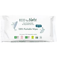 Eco by Naty scent-free flushable wet wipes 56 pcs - Wet Wipes