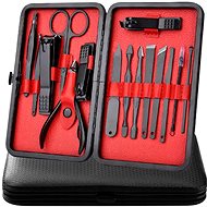 Soulima 23232 Manicure set 15 parts, black - Manicure Set