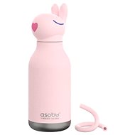 ASOBU Beast Bottles Drinking bottle with straw bunny - Children's Water Bottle