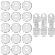 Verk 27135 Socket plug, safety, 15 pcs + key, white - Child Safety Lock