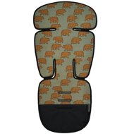 Pinkie Bear Green extended - Stroller liner