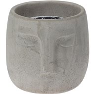 H&L Candle in cement pot Face grey - Candle