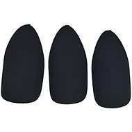 Leventi Artificial adhesive nails with adhesive surface, black, 12 pcs - False Nails