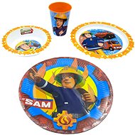 Excellent Children's dining set + foil balloon Fireman Sam - Children's Dining Set