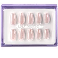 GloryStyles Stick-on nails 30 pcs, light pearl - False Nails