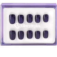 GloryStyles Stick-on nails dark blue 30 pcs - False Nails