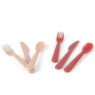 Dantoy Tiny Bio Cutlery Nude/Red 2 pcs 0 m+ - Children's Cutlery