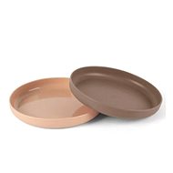Dantoy Tiny Bio plates Nude / Mocca 2 pcs 0 m+ - Children's Plate
