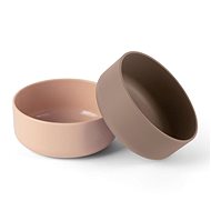 Dantoy Tiny Bio bowls nude / mocca 2 pcs 0 m + - Children's Bowl