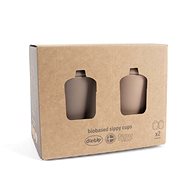 Dantoy Tiny Bio cups with lid nude / mocca 2 pcs 0 m + - Baby cup
