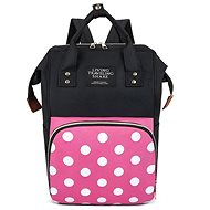 Excellent Waterproof changing bag for mothers with polka dots - Dark - Nappy Changing Bag