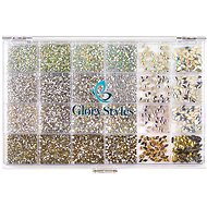 GloryStyles Box with crystal nail rhinestones - Nail Decoration