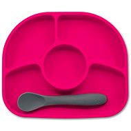 BBLÜV Silicone plate with spoon Yümi Pink - Children's Plate