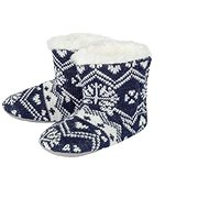 Excellent Dětské zateplené bačkory s beránkem vel. 22/23 - modré - Baby Booties