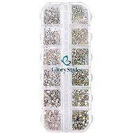 GloryStyles Set of nail stones 03 - mix crystal/crystal AB - Nail Decoration