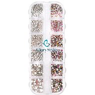 GloryStyles Nail Rhinestone Set 02 - mix crystal/flame - Nail Decoration