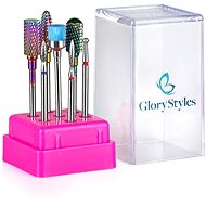 GloryStyles Nail Cutter Set - Diamond and Carbide 7 pcs - Nail Drill Bit Set