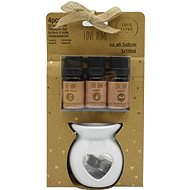 Empt Aromatherapy set: 3 × 10 ml oils + aromatherapy lamp + candle, gift pack - Aroma Lamp