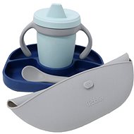 BBLÜV Silicone Dining Set Sët Navy - Children's Dining Set
