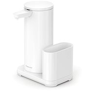 Simplehuman Touchless soap dispenser 414 ml + sponge holder, white steel - Soap Dispenser