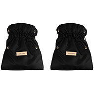 Kruzzel 25814 Stroller gloves, insulated, black - Pushchair Gloves
