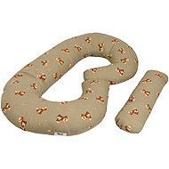 Flumi Maternity pillow type C, beige with teddy bears - Nursing Pillow