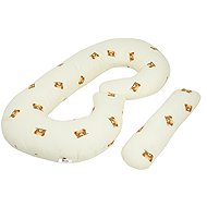 Flumi Maternity pillow type C, cream with teddy bears - Nursing Pillow