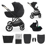 KINDERKRAFT Combined 3in1 stroller Prime 3 Venezian Black - Baby Buggy