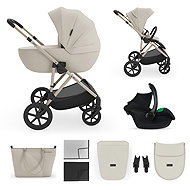KINDERKRAFT 3in1 combination stroller Prime 3 Sand Dune - Baby Buggy