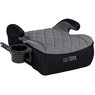 EcoToys RDCF04-ISO ISOFIX i-Size booster seat for children 125-150 cm, drink holder, black and grey - Booster Seat