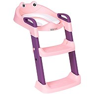 EcoToys PP8001 Children's toilet seat with steps and ladder, pink - Children's toilet training seat