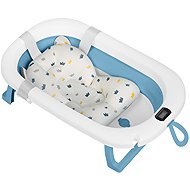 Ricokids RK-287 Skládací vanička s teploměrem a vložkou, bílo-modrá - Baby Bathtub