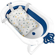 Ricokids RK-286 Skládací vanička s vložkou, bílo-modrá - Baby Bathtub