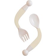 Bo Jungle Flexible Spoon and Fork Dune - Children's Cutlery